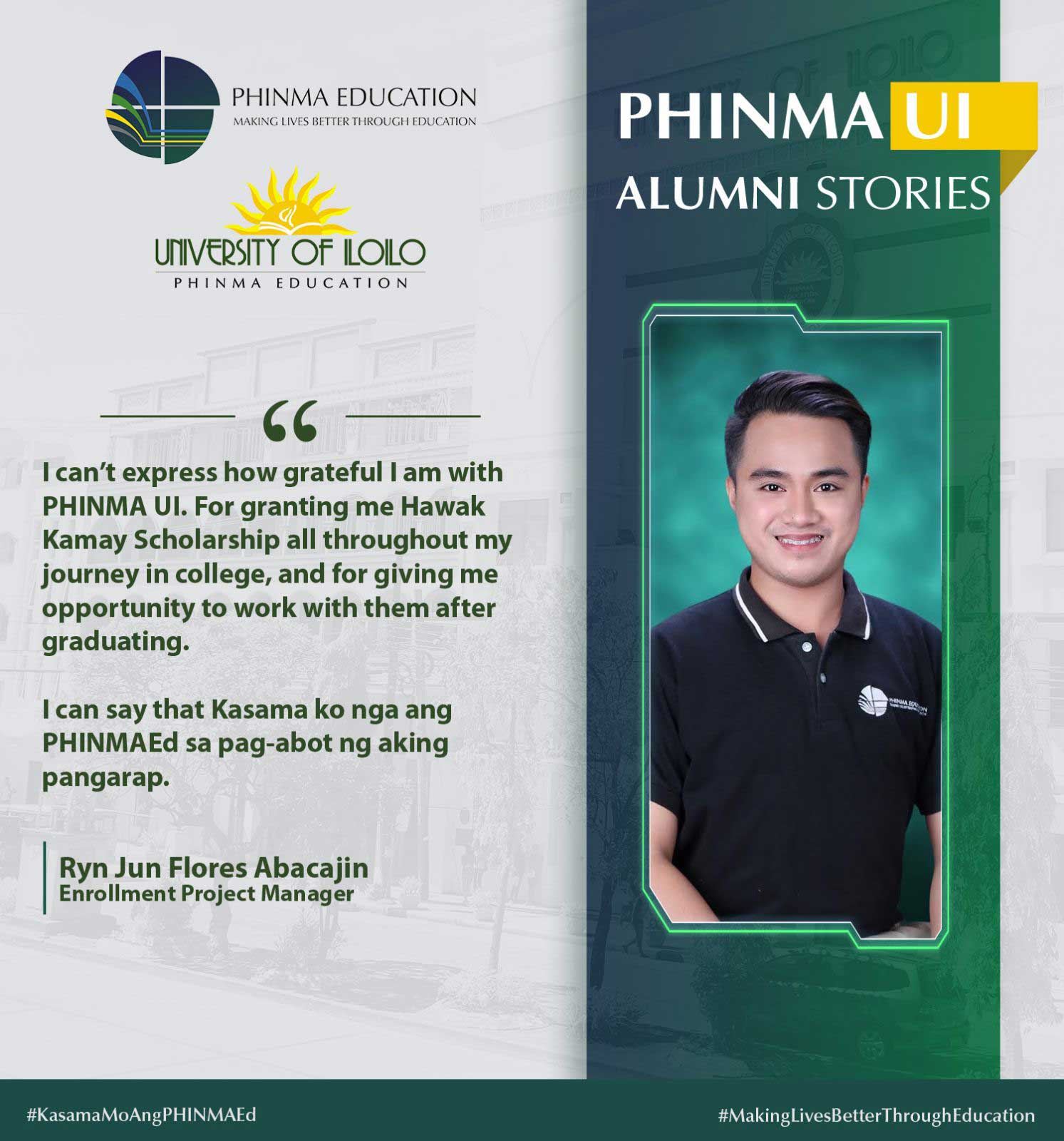 Alumni Testimony: Ryn Jun Flores Abacajin